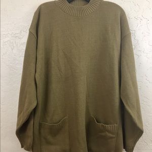 NWOT 90s Vintage  Green Oversized Sweater Dress